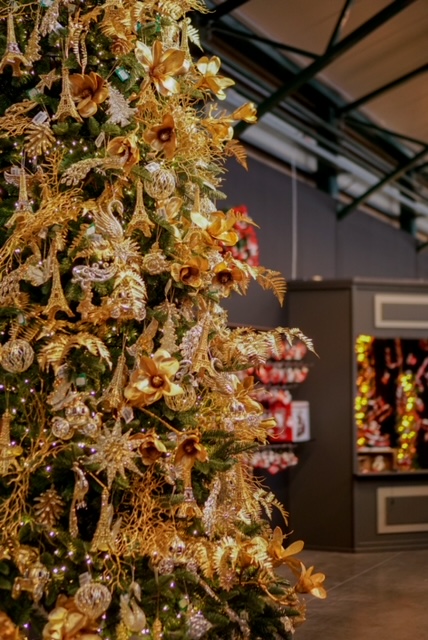 gouden kerstboom decoratie