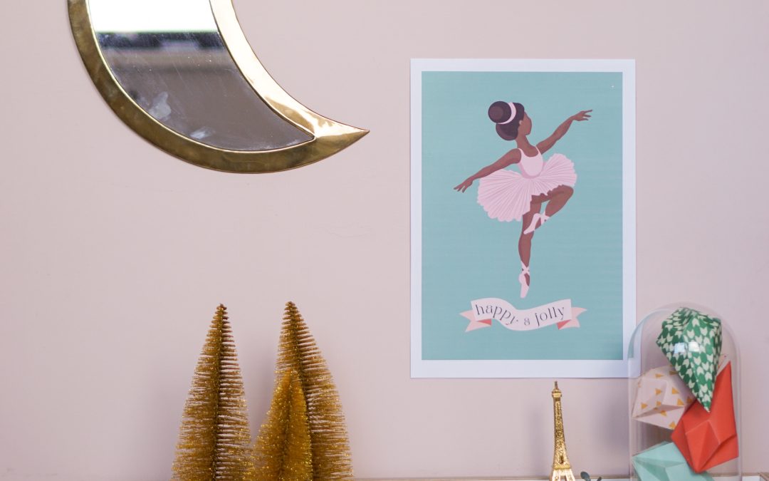 Kerst op de kinderkamers: 2x gratis kerstposter voor op een meisjeskamer!